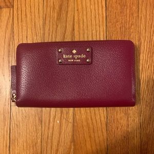 Kate Spade Maroon Wallet